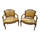 Pair of children's cabriolet armchairs in Louis XV style