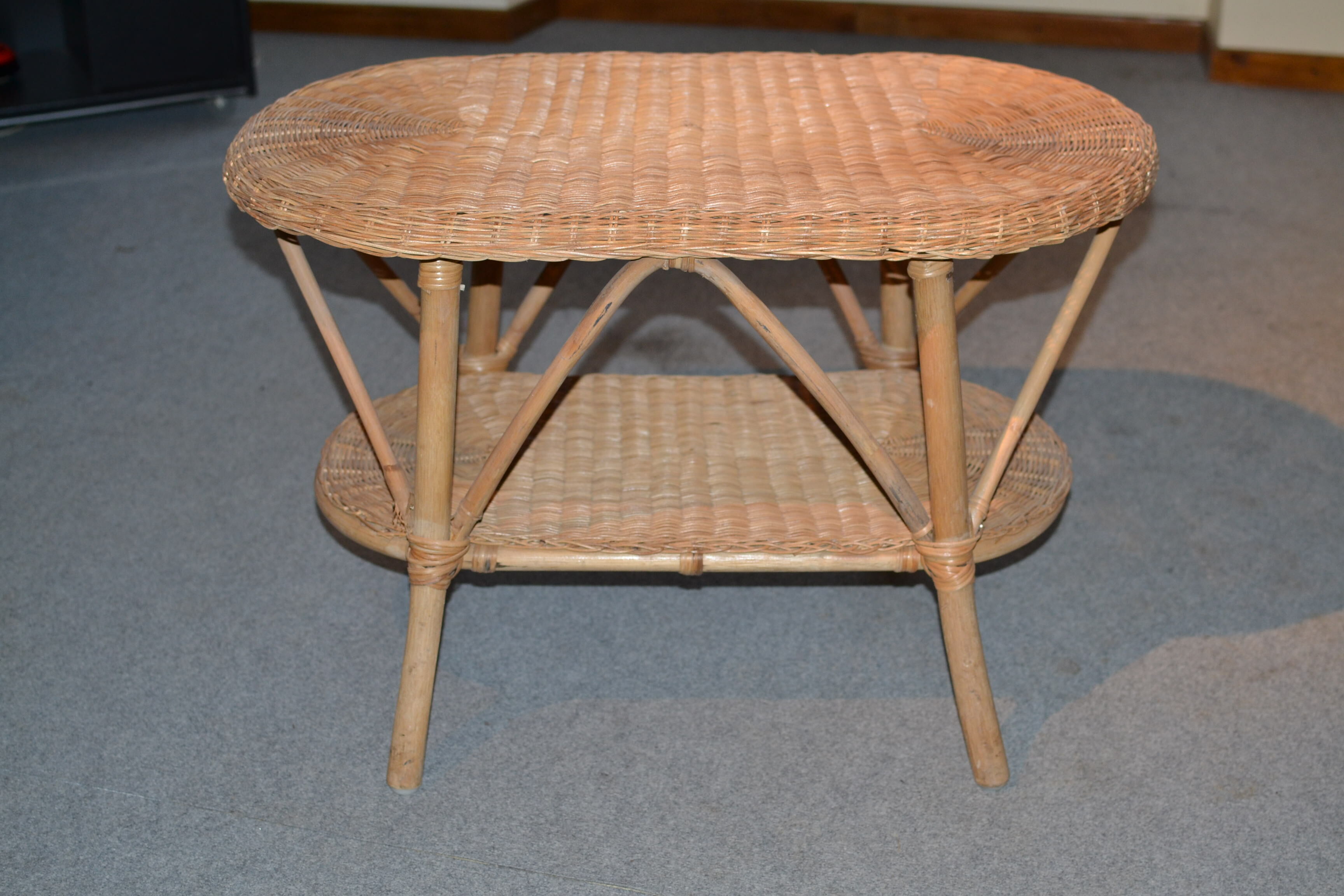 Rattan coffee table