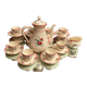 Gien tiled coffee set décor Lorraine Coffee maker cups milk jug