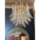 Clear “Selle” Murano Glass and Gold 24k Candlestick