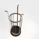 Art Nouveau wrought iron and brass high console Wiener Secession style