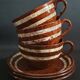 "Mary" Sarreguemines trio of cups