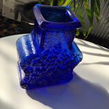 Vase bleu cobalt Skurf par Lars Hellsten