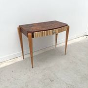 Art Deco console in different types of wood, France 1940