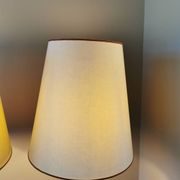 Paire de lampes vintage en bois torsadé