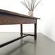 Authentic French farmhouse table from 1890 in solid oak with two drawers.
