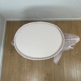 Vintage side table in rattan in the shape of an elephant, attributed to Vivai del Sud, Italy, 1960 - 1970.