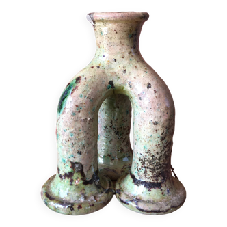 Tamegroute pottery candle holder