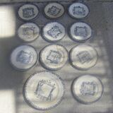 Part of old service in earthenware of Salins