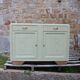 Buffet vintage Art Déco rénové • Vert Lézard Pure & Paint