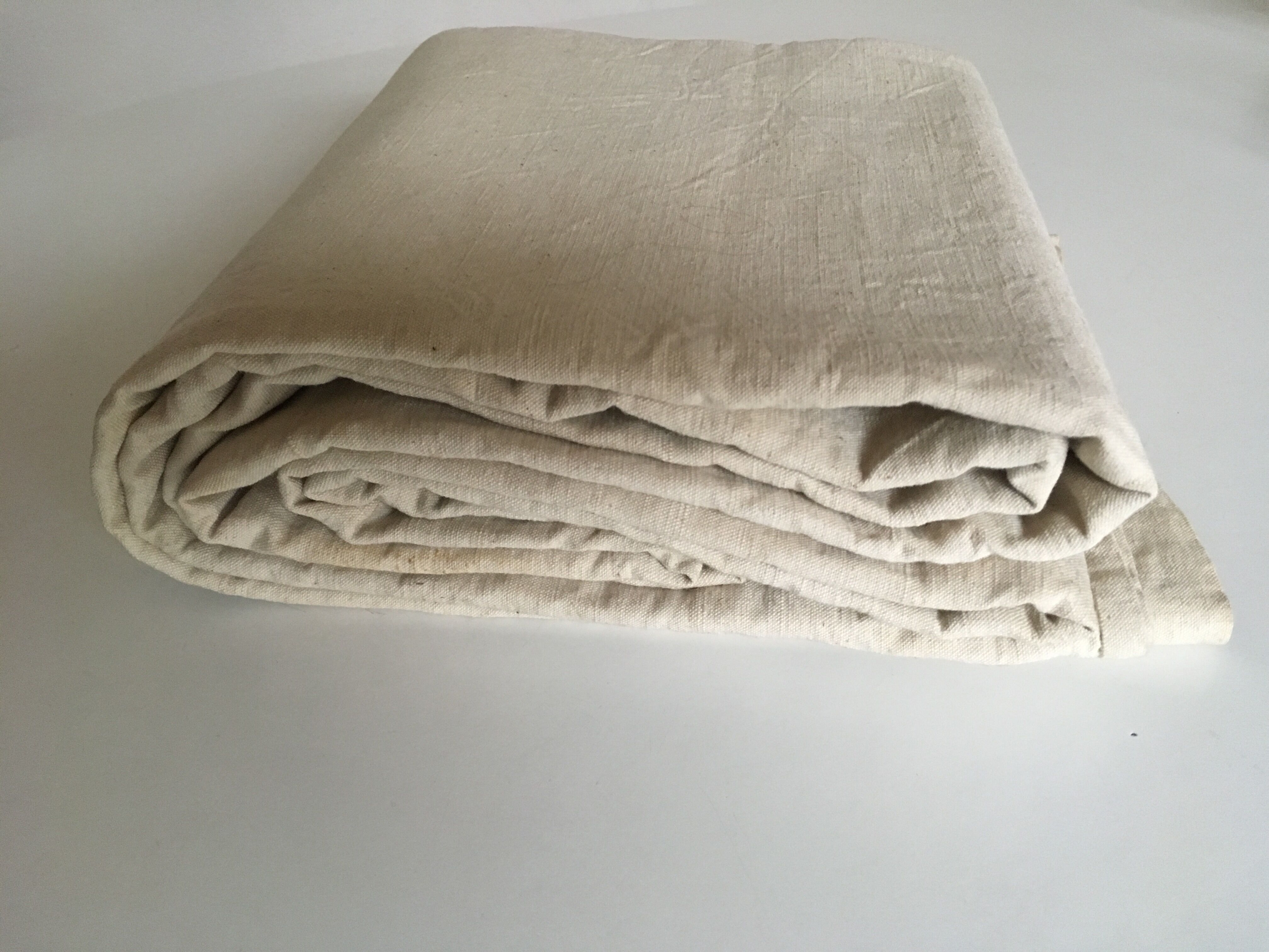 Reserve farm table in raw Métis linen 3m x 2m