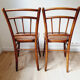 Paire de chaises bistrot art nouveau