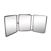 Old tryptic barber mirror