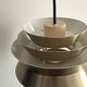 Brass & Lacquered White Aluminium Pendant Lamp by Carl Thore, design 1970