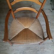 Large straw armchair