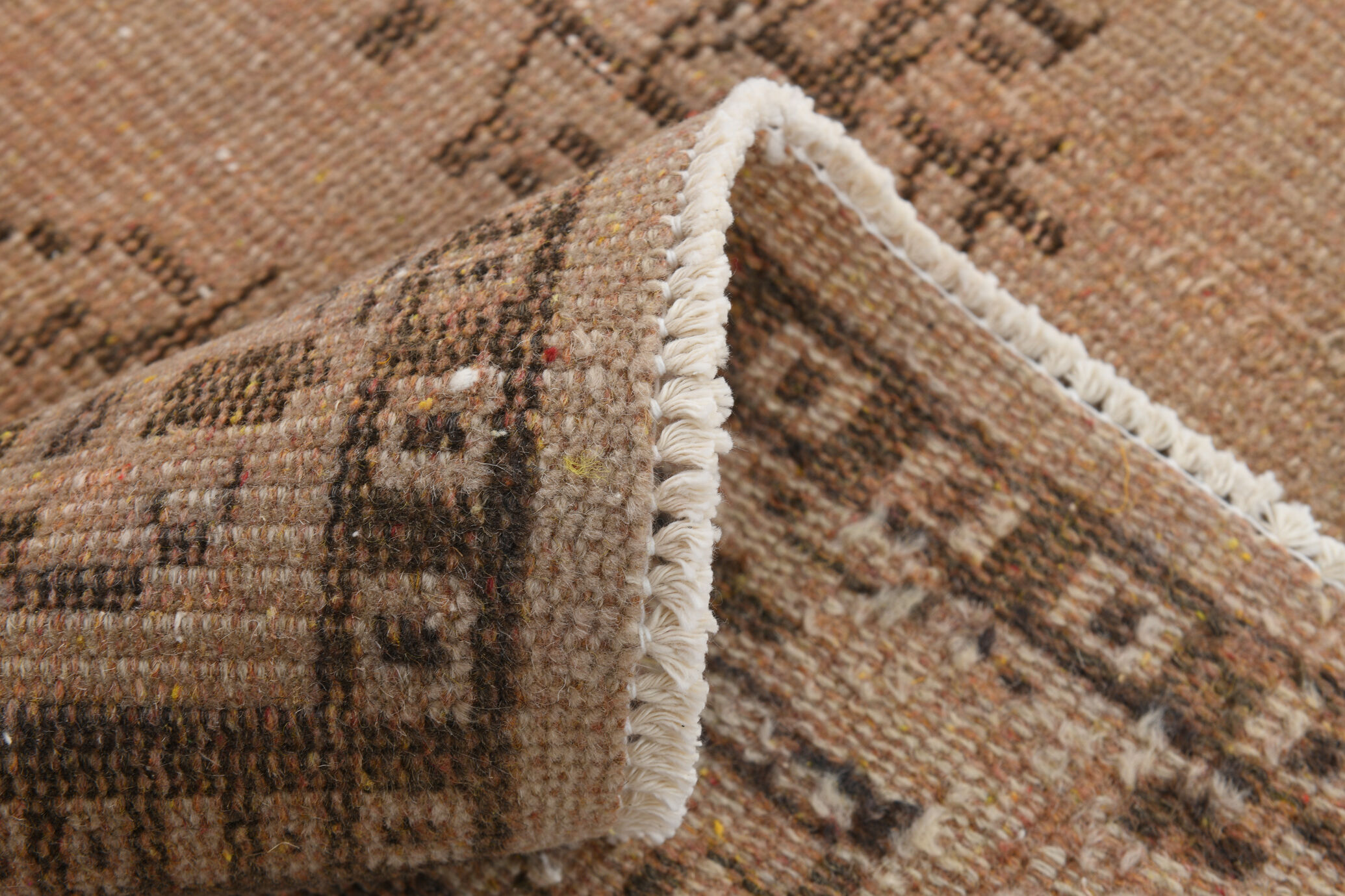 Classic floral brown vintage  rug