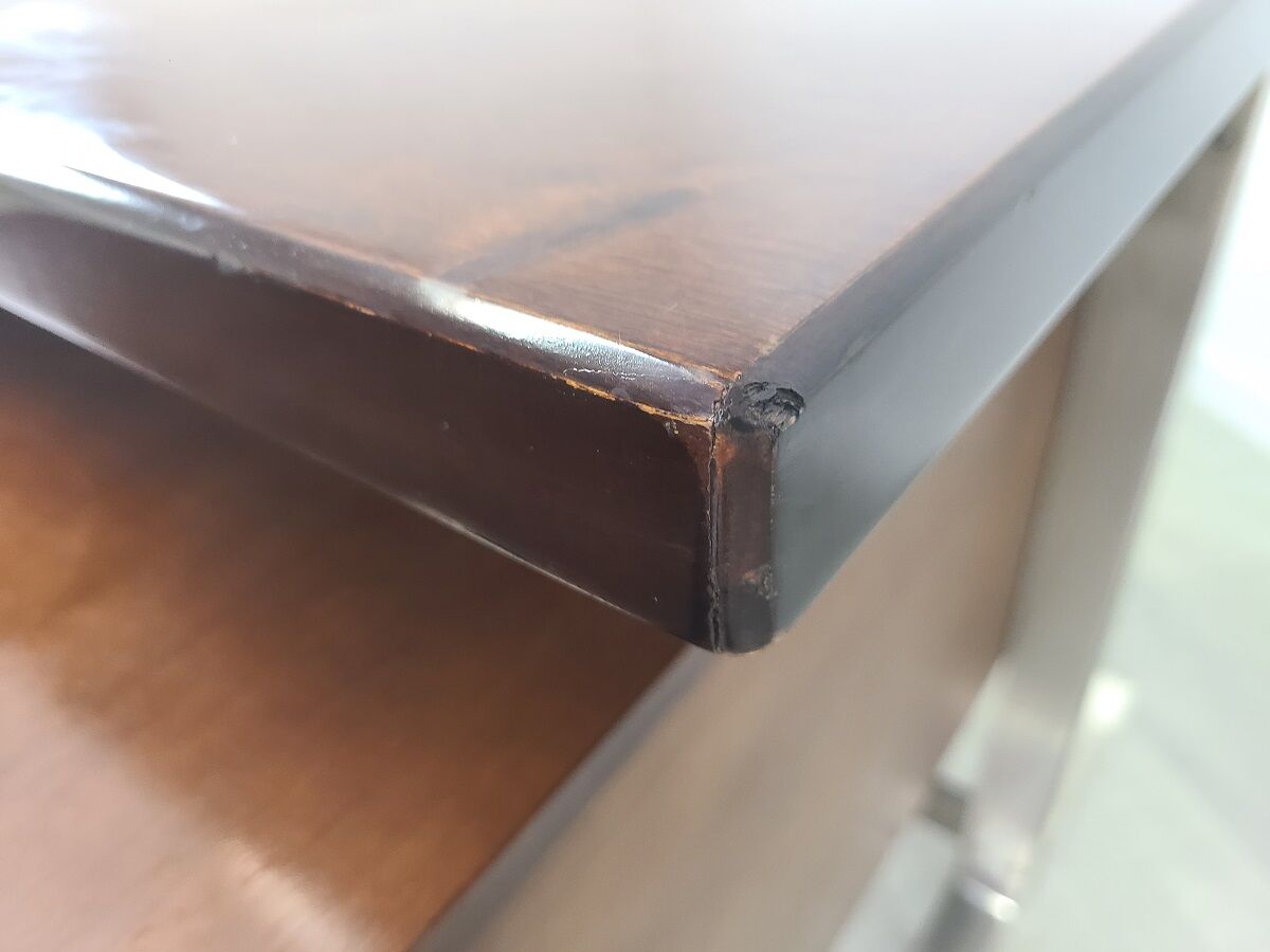 Design corner desk Gianni Moscatelli rosewood vintage 70s