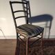 Chaise de chambre Napoléon III bois noirci