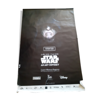 Affiche format cinéma exposition star wars