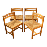 Set of 4 Asserbo chairs by Borge Mogensen for AB Karl Andersson & Soner 1960s