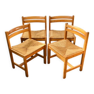 Set de 4 chaises Asserbo de Borge Mogensen pour AB Karl Andersson & Soner 1960s