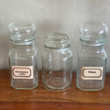 Trio of apothecary jars