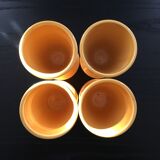 Set of 4 Mazagrans Provençal yellow