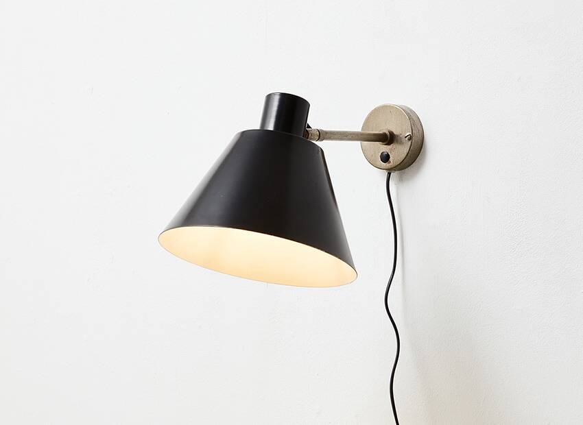 H. Fillekes Rare Wall Lamp Model WL3 for Artiforte 1950s