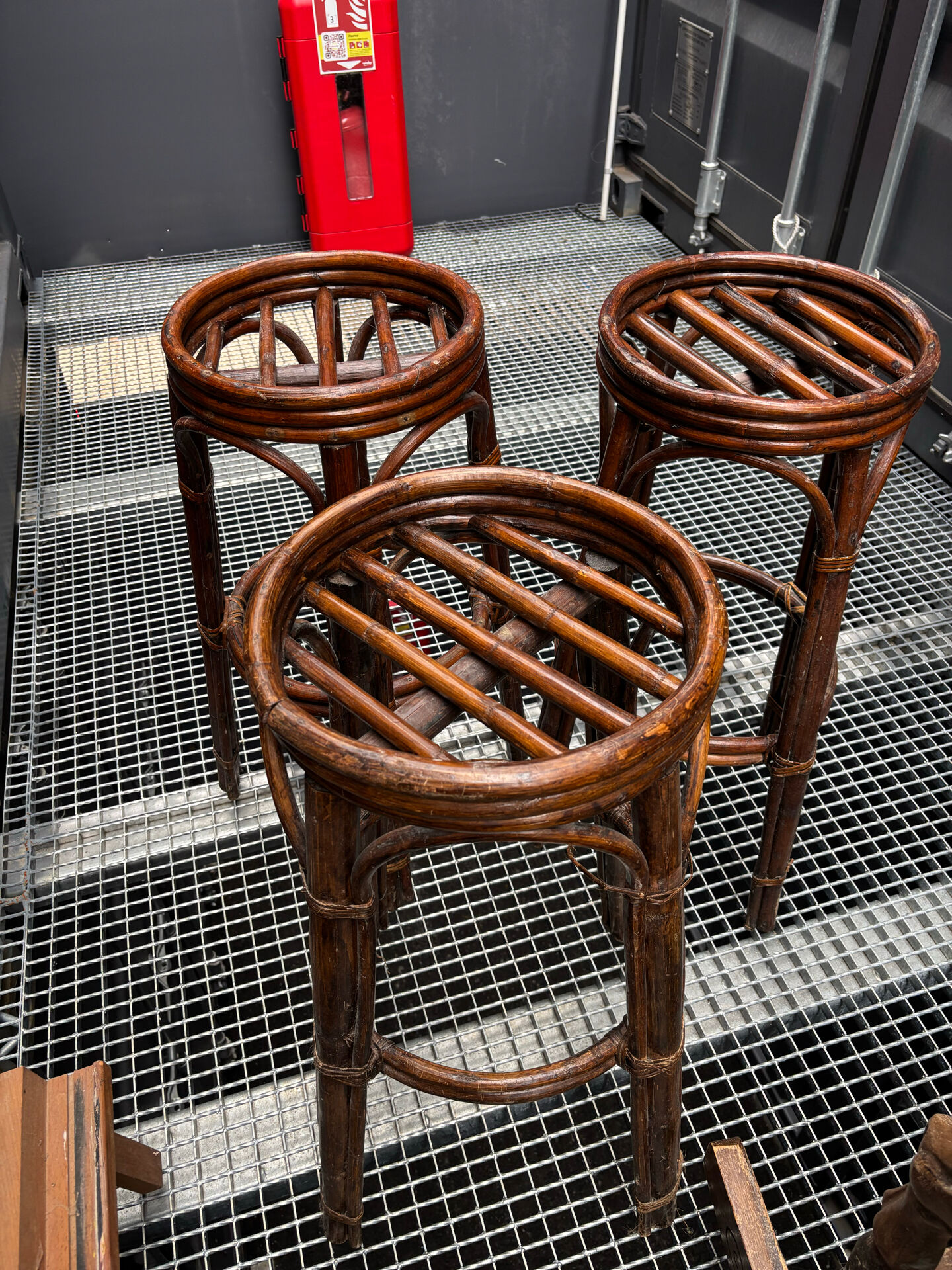 Vintage rattan bar