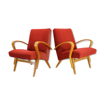 1960s Frantisek Jirak Bentwood Lounge chairs, set of 2