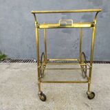 Golden brass cart