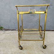 Golden brass cart