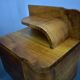 Art Deco bedside tables from the 1930s in walnut finish, Czechoslovakia.