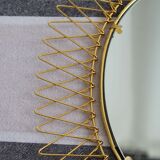 Gilded metal mirror
