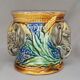 Old tobacco pot / pencils, flower vase elephant onnaing earthenware slip
