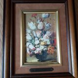 Tableau tulips in vase . hans bollongier