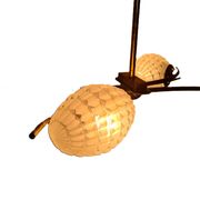 Lampe à Suspension Design Français avec Verre, 1960s