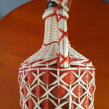 Dame Jeanne canister, scoubidou bottle