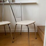 Pair of chrome chairs