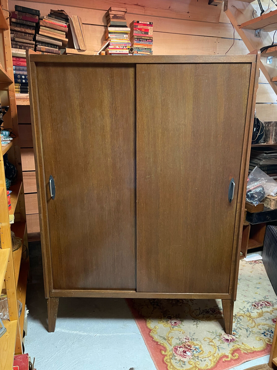 Vintage design sliding door wardrobe 50/60