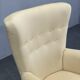 1950s Danish High Back Wing Lounge Chair Newly Reupholstered