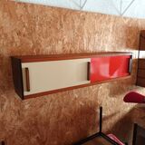 Vintage shelf with sliding doors