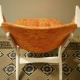 Fauteuil danois de Carl Edward Matthes scandinave vintage années 50/60 orange