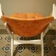 Fauteuil danois de Carl Edward Matthes scandinave vintage années 50/60 orange
