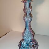 Clichy candle holder marbled blue rose white