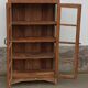 Old wooden cabinet display case with two doors