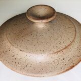 Covered terracotta pot