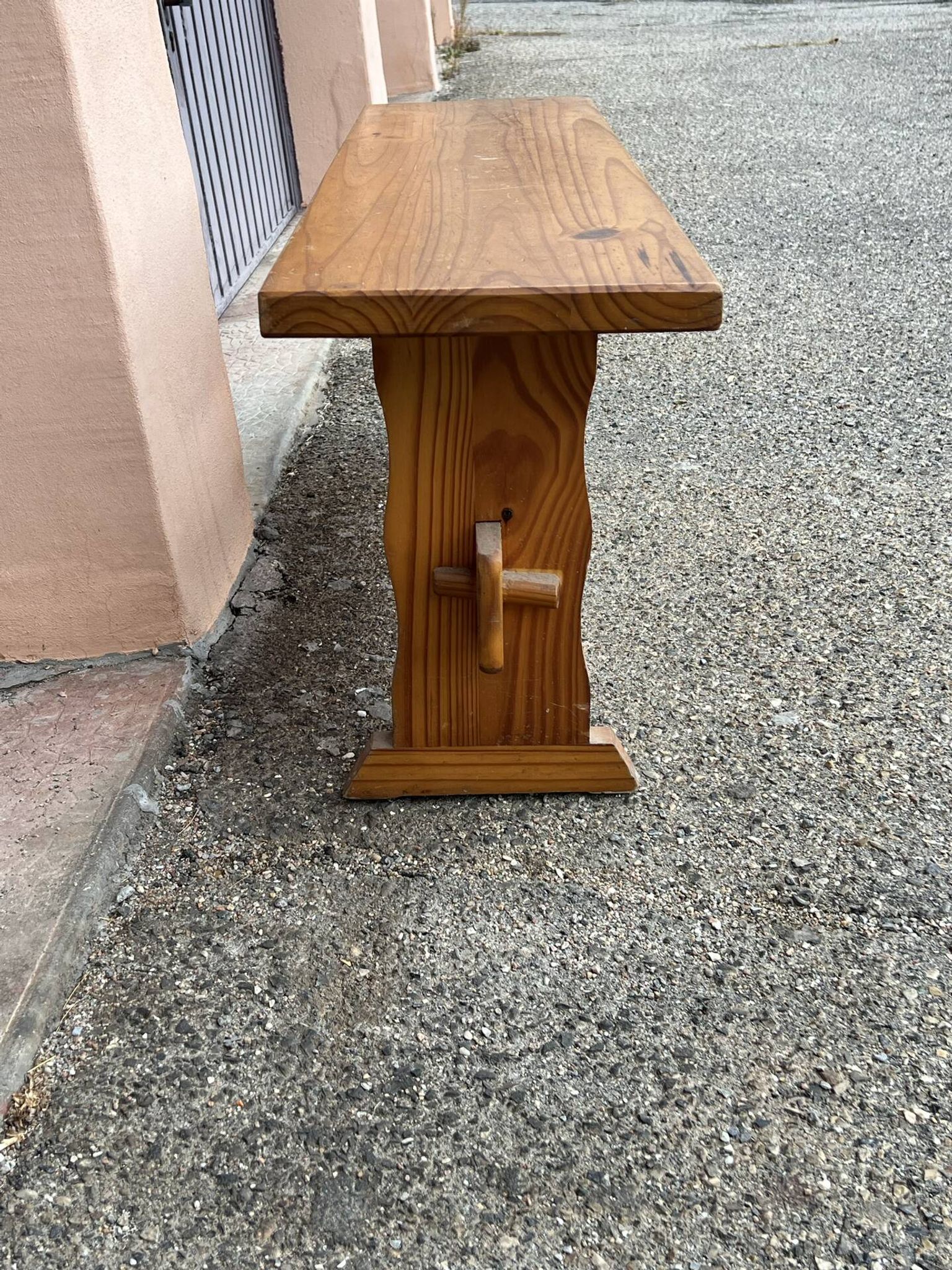 Banc en bois massif travail artisanal français 113cm