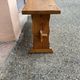 Solid wood bench, French craftsmanship, 113cm