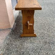 Banc en bois massif travail artisanal français 113cm